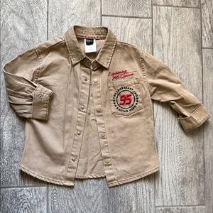 Pixar Cars-Kids Tan Jacket with Embroidered Design